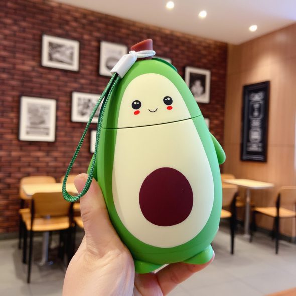 Cute Cartoon Avocado Glass - Double Layer Glass - Image 2